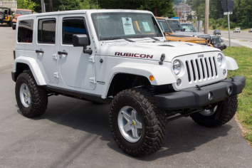 White 2014 Jeep Wrangler Rubicon Unlimited For Sale