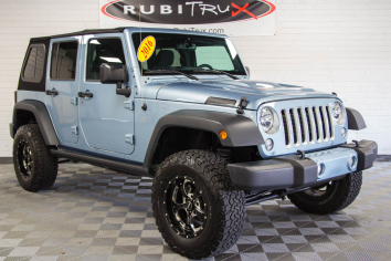 2016 Jeep Wrangler Sahara Unlimited Artic Blue - SOLD