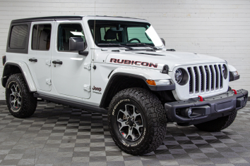 Pre-Owned 2021 Jeep Wrangler JL Unlimited Rubicon Bright White