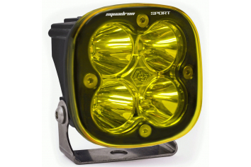 Baja Designs Squadron Sport - Spot Amber LED Light Single 550011