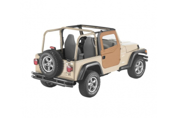 Jeep TJ Fabric Doors 2-Pc Factory Soft Top/Any Bestop 97-06 Jeep Wrangler TJ/TJ Unlimited Spice Pair Bestop