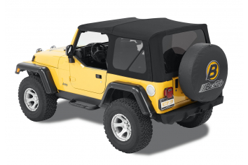 Jeep TJ Supertop SupertopNX w/Tinted Windows 97-06 Jeep Wrangler TJ Black Twill Kit Bestop