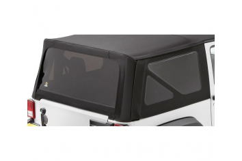 Jeep JK Tinted Window Kit For Sailcloth Replace-A-Top 07-10 Jeep Wrangler JK Black Diamond Bestop