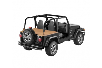 Jeep JK Duster Deck Cover w/Supertop Bow Folded Down 07-17 Jeep JK Wrangler Spice Bestop