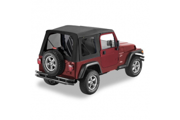 Bestop 54720-35 Supertop NX | Tinted Side and Rear Windows | No Doors | Black Diamond