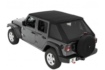 Bestop 56863-17 All-New Trektop NX Black Twill; Wrangler JL Unlimited (4 Door)