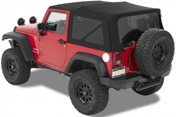 Bestop Replace-A-Top for Wrangler JK; Black Twill - 2 Door