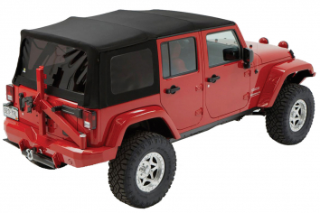 Bestop Replace-A-Top for Wrangler JK; Black Twill - 4 Door