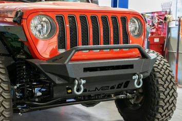 DV8 Wrangler JL & Gladiator JT FBJL-01 Stubby Front Bumper with Bullbar