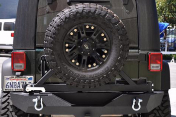 DV8 RE-1BR Rear Bumper and Tire Carrier Wrangler JK