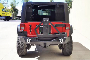 DV8 RS-2 Single Action Rear Bumper and Tire Carrier Wrangler JK