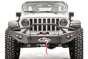 Fab Fours Lifestyle Series Front Bumper w/ Pre-runner Guard; Wrangler JL, Gladiator JT