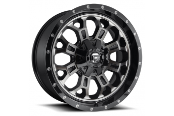 18x9 Fuel Off-Road D561 Crush Matte Blk Mach - D56118902645