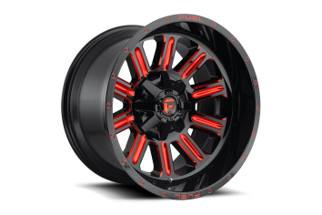 18x9 Fuel Off-Road D621 Hardline Gloss Mil Red - D62118902645