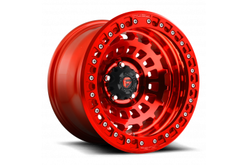 17x9 Fuel Off-Road D100 Zephyr Beadlock Gloss Red - D10017907536