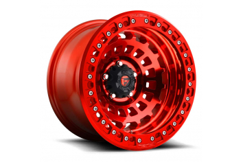 17x9 Fuel Off-Road D100 Zephyr Beadlock Gloss Red - D10017907545