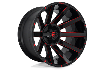 22x12 Fuel Off-Road D643 Contra Gloss Mil Red - D64322202647