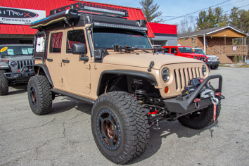 2012 Jeep Wrangler Unlimited Rubicon HEMI Line-X Tan - SOLD