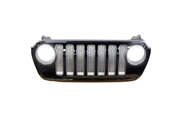 Mopar Take-Off Rubicon Grille; Black; Wrangler JL & Gladiator JT