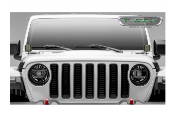 Jeep Wrangler JL T-REX Billet Series Grille-Black Powdercoat 3/16" Thick Laser Cut Aluminum