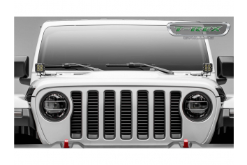 Jeep Wrangler JL T-REX Billet Series Grille Black Powder Coat Finish- 3/8" Thick Round Billet Stock