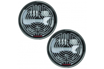 JW Speaker 8700 Evolution J3 Wrangler JK LED Headlight Pair ; Black Heated