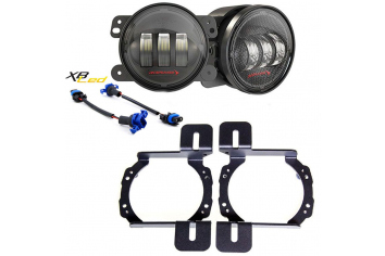 JW Speaker 6145 J2 LED Fog Light Kit; Wrangler JL & Gladiator JT w/ Steel Bumper Group