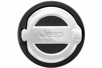 Mopar Jeep Wrangler JL Fuel Door Satin Chrome