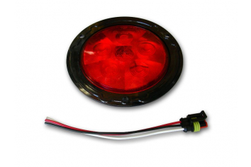 Poison Spyder 41-04-036 4" 6-LED Taillight Flange Style