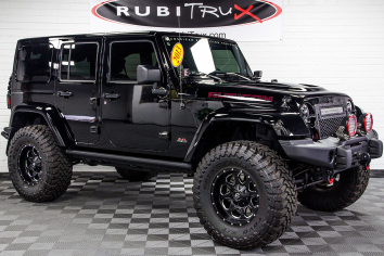 Pre-Owned 2013 Jeep Wrangler Rubicon Unlimited HEMI AEV JK 350 Conversion Black