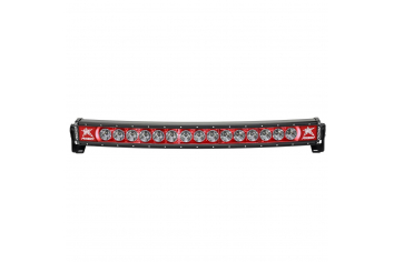 Rigid Industries Radiance Plus Curved Back-Light LED Light Bar 30" - Red 33002