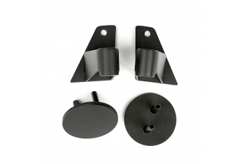 Rugged Ridge 11025.07 Mirror Relocation Brackets, Textured Black; 07-17 Jeep Wrangler JK