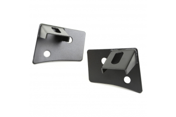 Rugged Ridge Windshield Light Brackets Textured Black 11027.04