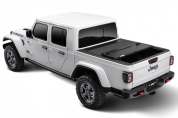 Rugged Ridge Jeep Gladiator Armis Hard Folding Line-X Bed Cover w/ or w/o Trail Rail Cargo System