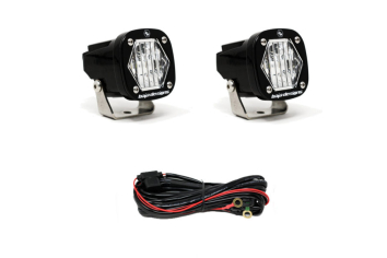 Baja Designs 387806 LED Work/Scene Light White S1 Black Housing Pair