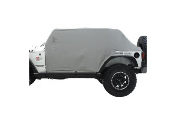 Smittybilt 1068 Cab Cover W/Door Flap 07-Present Wrangler JK 2DR Grey