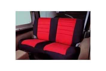 Smittybilt 471430 Neoprene Seat Cover 07-12 Wrangler JK 2 DR Set Front/Rear Red 