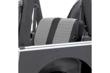 Smittybilt 758211 XRC Seat Cover Rear 08-Pres Wrangler JK 4DR Black Gray Center