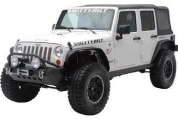 Smittybilt 76837 XRC Fender Flares 07-Pres Wrangler JK Set Of 4 Black Textured 2DR/4DR