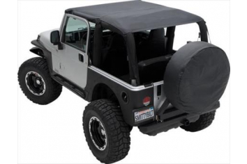 Smittybilt 93735 Extended Soft Top 04-06 Wrangler LJ Black Diamond