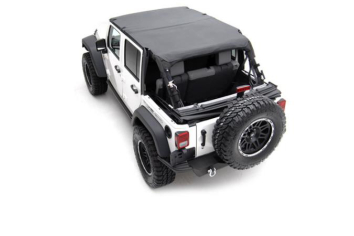 Smittybilt 94535 Extended Soft Top 07-09 Wrangler JK 4 DR Black Diamond