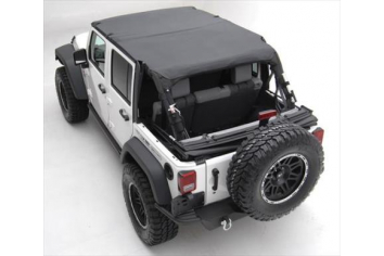 Smittybilt 94635 Extended Soft Top 10-Pres Wrangler JK 4 DR Black Diamond