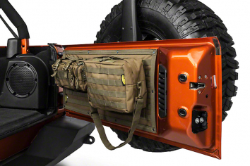 Smittybilt G.E.A.R. Jeep Wrangler JK Tailgate Cover Olive Drab 