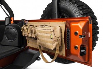 Smittybilt G.E.A.R. Jeep Wrangler JK Tailgate Cover Coyote Tan 