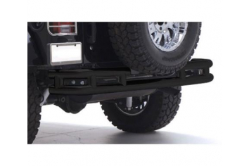 Smittybilt JB48-RH Tubular Bumper Rear W/Hitch 07-Pres Wrangler JK Gloss Black