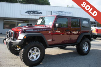 2010 Red Jeep Wrangler Rubicon Unlimited