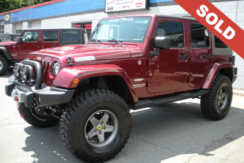 2009 Red Jeep Wrangler Unlimited