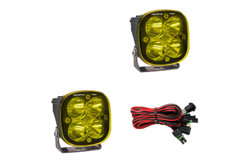 Baja Designs Squadron Pro Auxiliary Spot - Amber LED Light Pair 497811