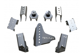 TeraFlex 3990007 JK Rear CRD60 Axle Bracket Kit 07-Pres Wrangler JK 