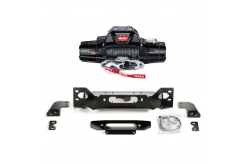 Warn Zeon JL Steel Bumper Group Winch Mount Package 